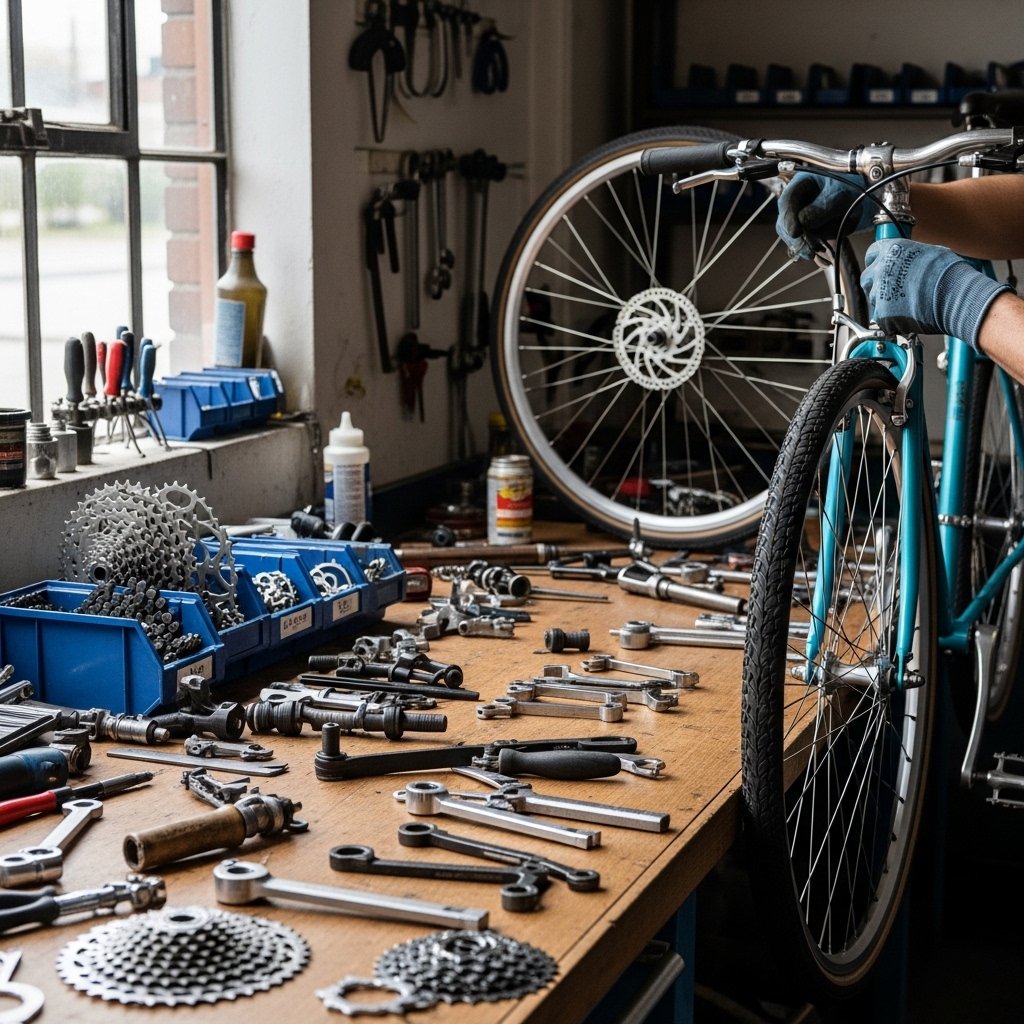 bicycle repair workshop